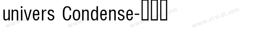 univers Condense字体转换